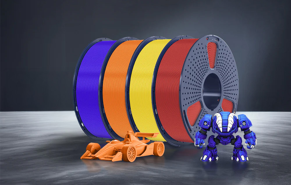 Sunlu PLA+ High-Speed Filament, Gray aprašymas - Prekės nuotrauka