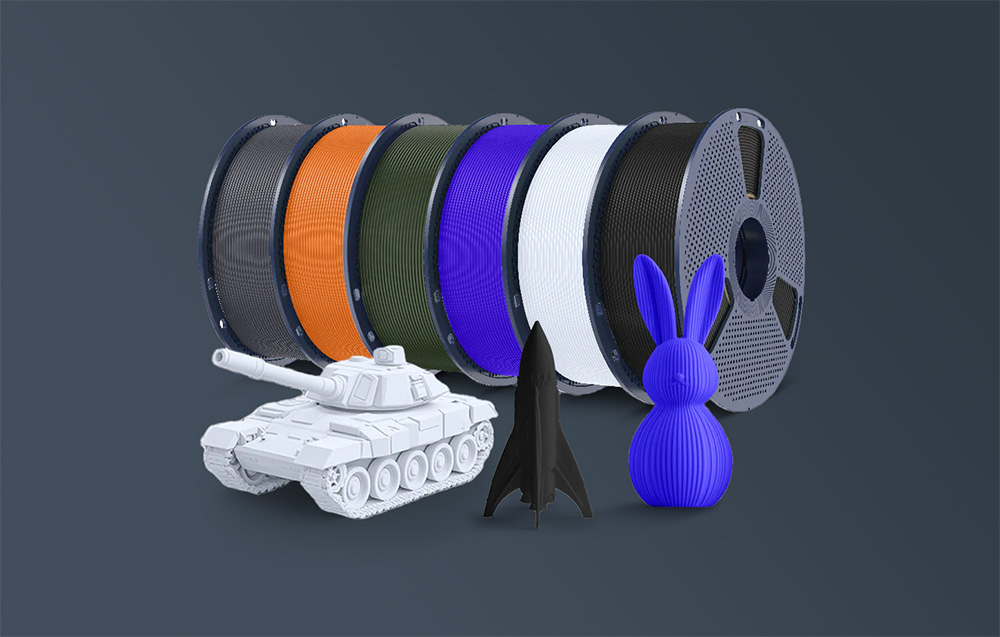 Sunlu PLA+ High-Speed Filament, Gray aprašymas - Prekės nuotrauka