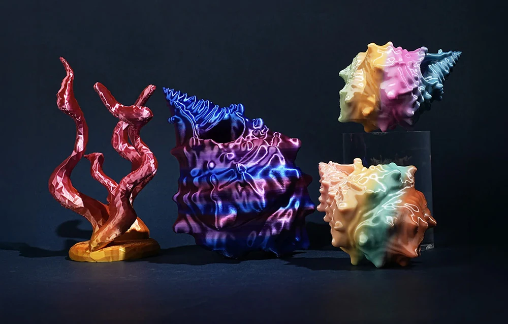 Sunlu PLA+ Silk Filament (Rainbow 01) aprašymas - Prekės nuotrauka