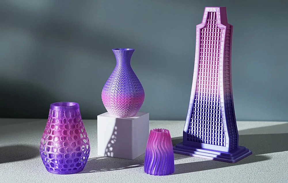 Sunlu PLA+ Silk Filament (Rainbow 01) aprašymas - Prekės nuotrauka