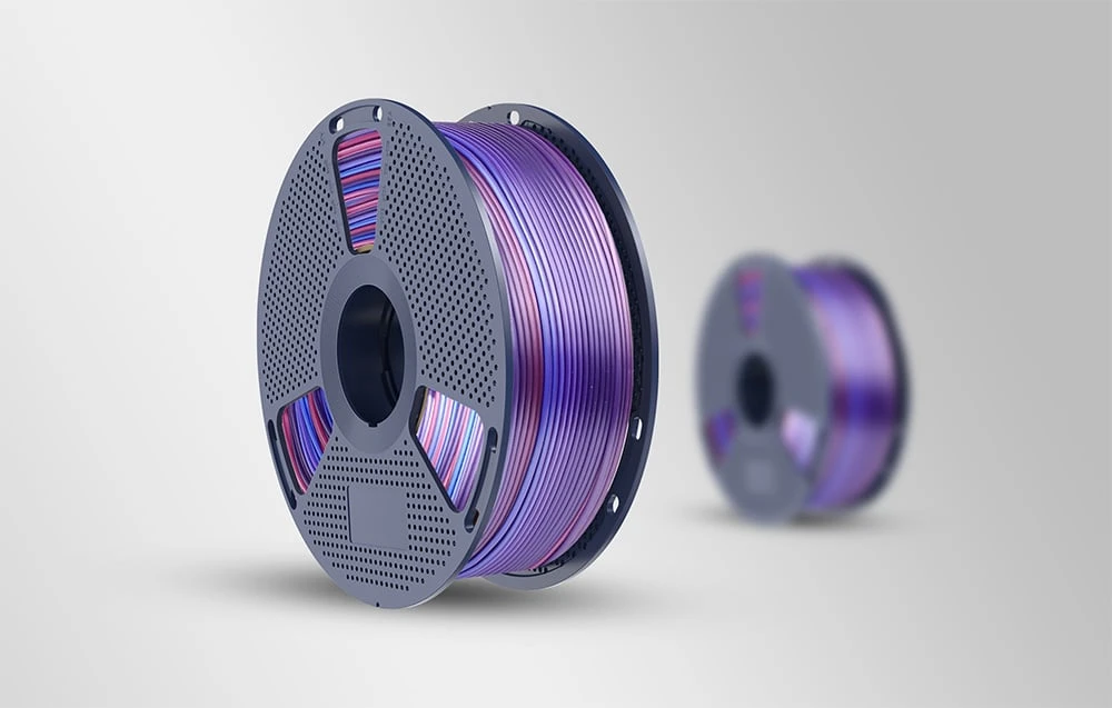 Sunlu PLA+ Silk Filament (Rainbow 02) aprašymas - Prekės nuotrauka