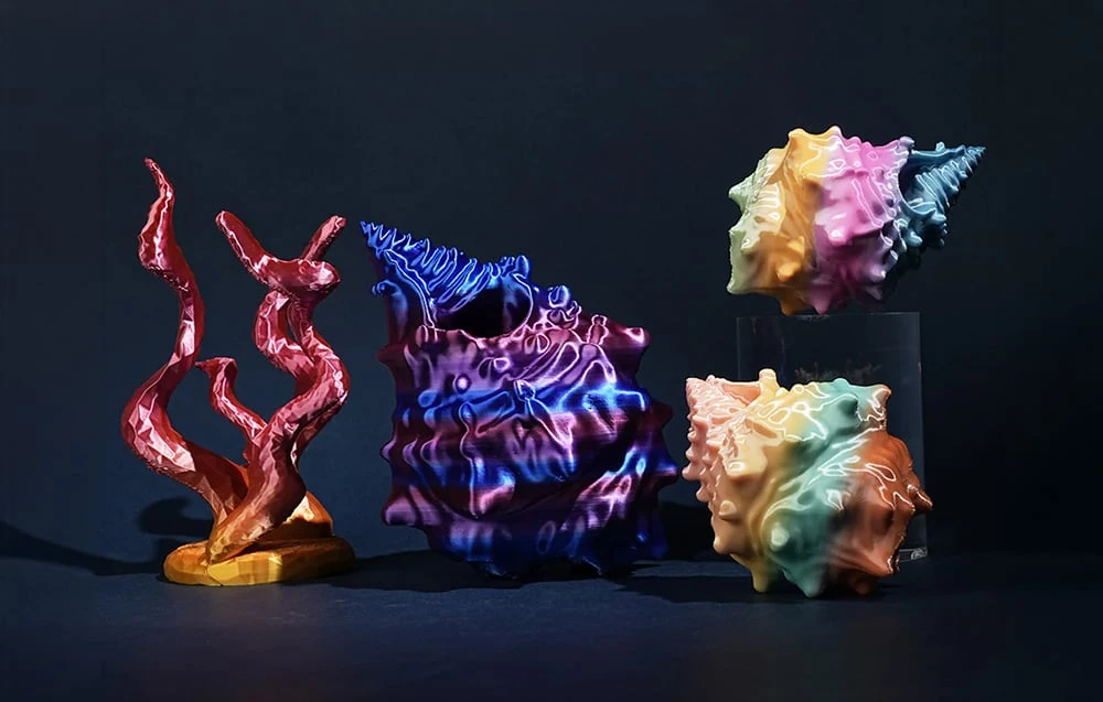 Sunlu PLA+ Silk Filament (Rainbow) 06 aprašymas - Prekės nuotrauka