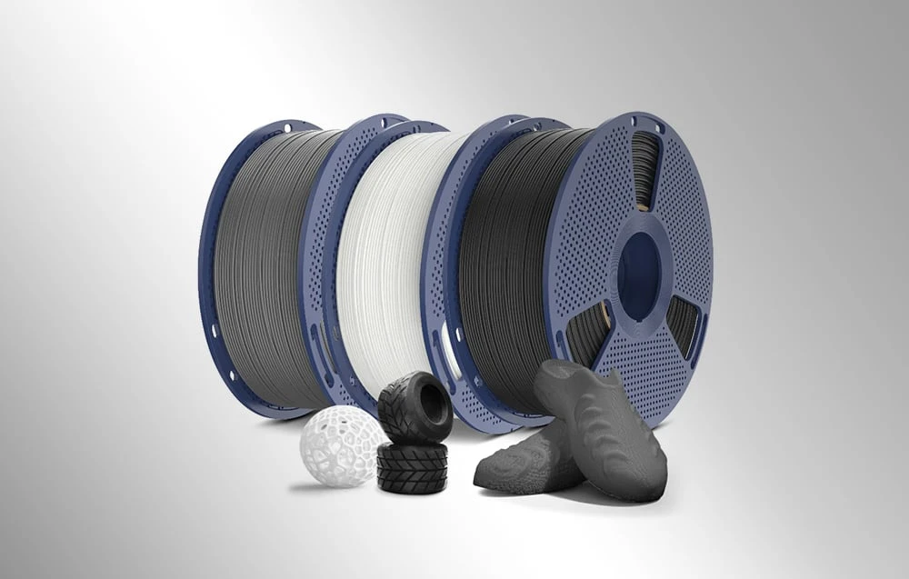 Sunlu TPU 95A Filament (Gray) aprašymas - Prekės nuotrauka