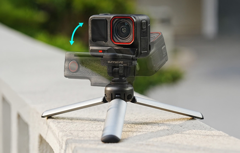 Sunnylife 1/4" Quick-Release Adapteris with 180° Rotation for Insta360 X4 Air / X5 / Ace Pro 2 / 1 / Ace aprašymas - Prekės nuotrauka