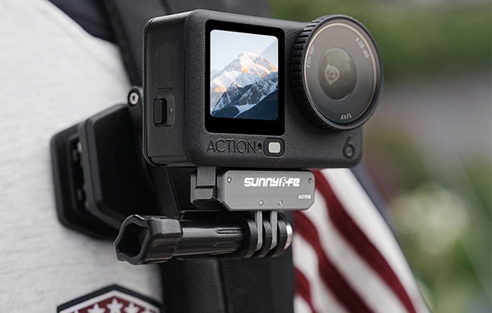 Sunnylife Aluminum Dual-Directional Mounting Adapteris for Osmo Nano / Action 6 aprašymas - Prekės nuotrauka