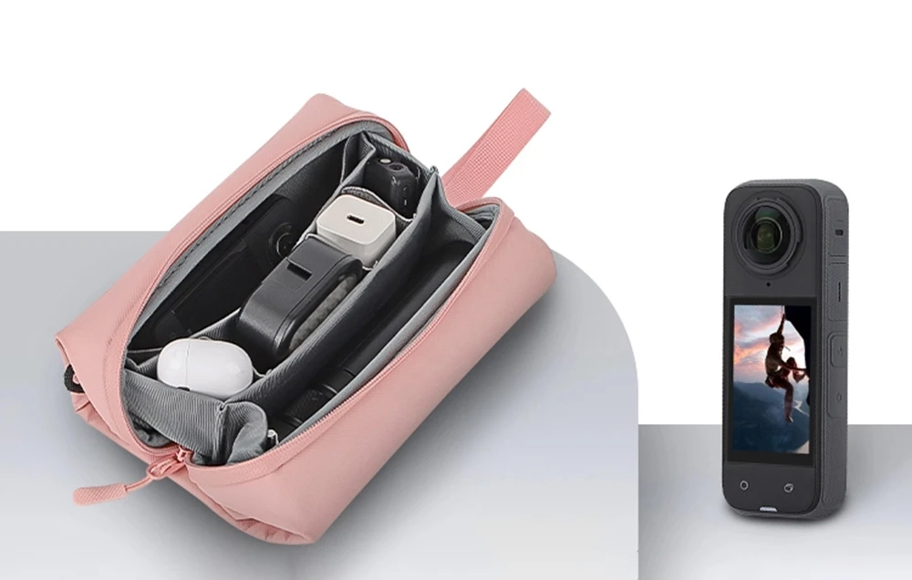 „Sunnylife“ krepšys OSMO 360 / Insta360 GO Ultra / OP 3 / sporto kamerai / išmaniajam telefonui / OSMO (rožinis) aprašymas - Prekės nuotrauka „Sunnylife“ krepšys OSMO 360 / Insta360 GO Ultra / OP 3 / sporto kamerai / išmaniajam telefonui / OSMO (rožinis) aprašymas - Prekės nuotrauka