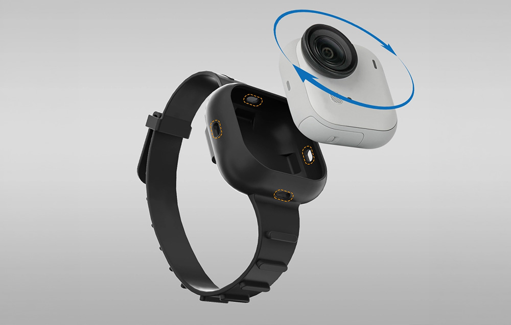 Sunnylife Insta360 GO Ultra Silicone Wrist Strap (Juodas) aprašymas - Prekės nuotrauka