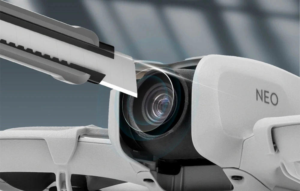 SUNNYLIFE objektyvo gaubtai, skirti DJI Neo aprašymas - Prekės nuotrauka