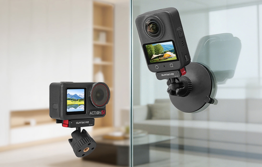 Sunnylife Magnetic Mounting Adapteris with 360° Ball Joint for Osmo 360 / Action 5 Pro / 4 / 3 aprašymas - Prekės nuotrauka Sunnylife Magnetic Mounting Adapteris with 360° Ball Joint for Osmo 360 / Action 5 Pro / 4 / 3 aprašymas - Prekės nuotrauka