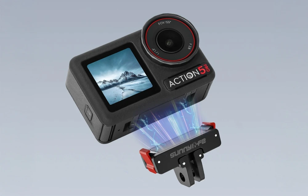 SUNNYLIFE magnetinis greito atjungimo laikiklis, skirtas DJI Osmo Action 2/3/4/5 PRO aprašymas - Prekės nuotrauka SUNNYLIFE magnetinis greito atjungimo laikiklis, skirtas DJI Osmo Action 2/3/4/5 PRO aprašymas - Prekės nuotrauka