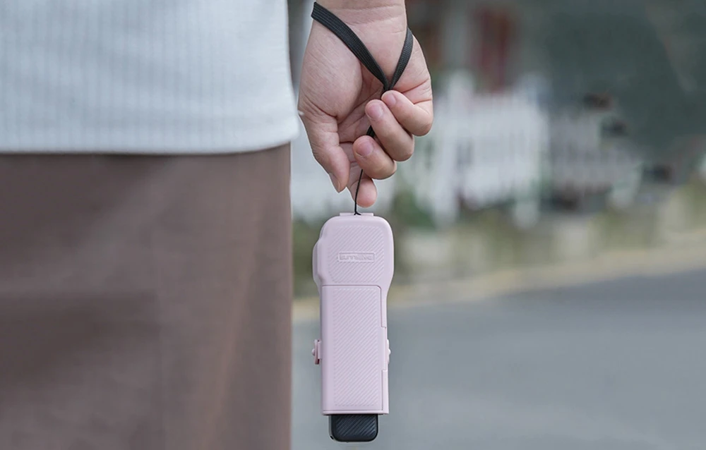 „Sunnylife“ apsauginis dėklas su dirželiu ir virvele, skirtas „Osmo Pocket 3“ (rožinis) aprašymas - Prekės nuotrauka