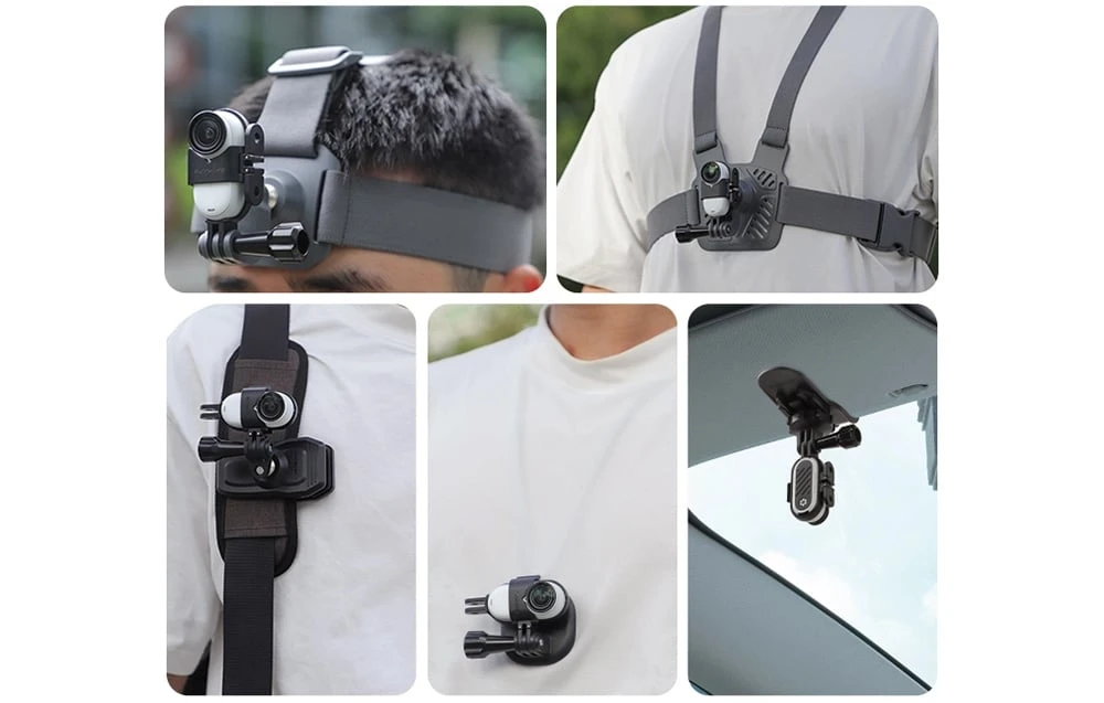 Sunnylife vertikalus-horizontalus laikiklis, skirtas Insta360 GO 3S / GO 3 aprašymas - Prekės nuotrauka