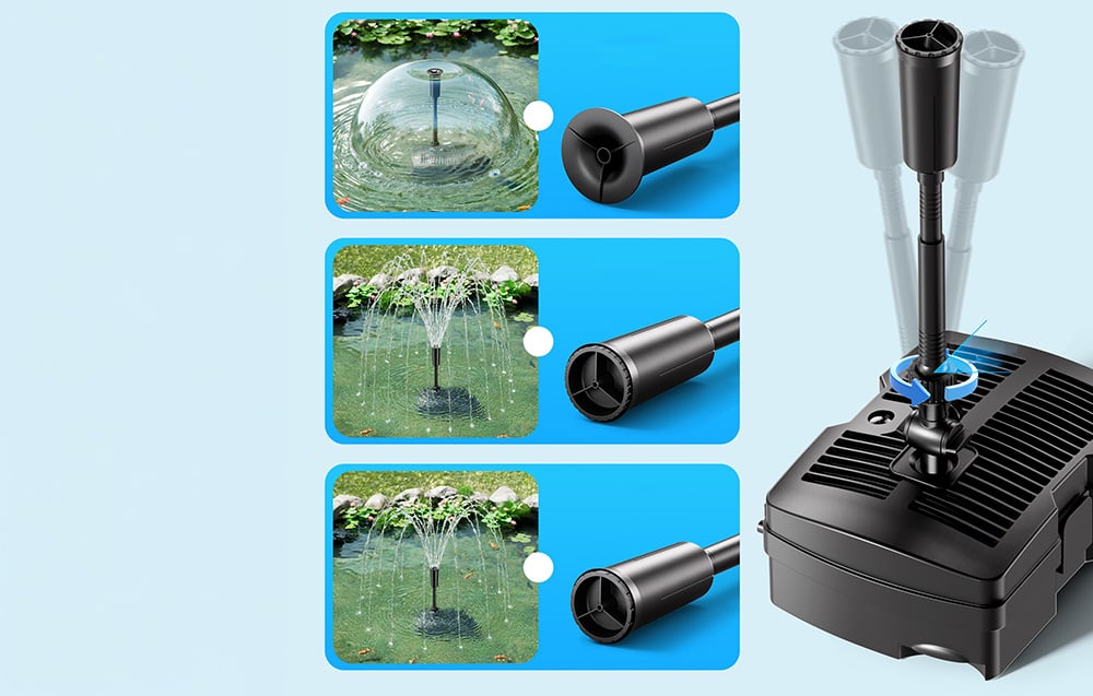 SUNSUN CUF-5000 9W UV Fountain Pump aprašymas - Prekės nuotrauka
