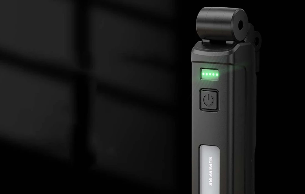 Daugiafunkcis žibintuvėlis Superfire G16-S USB-C 800lm 45m aprašymas - Prekės nuotrauka Daugiafunkcis žibintuvėlis Superfire G16-S USB-C 800lm 45m aprašymas - Prekės nuotrauka