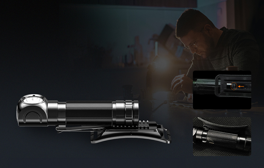 Du viename priekinis žibintas Superfire TH04, 600 lm, USB-C aprašymas - Prekės nuotrauka Du viename priekinis žibintas Superfire TH04, 600 lm, USB-C aprašymas - Prekės nuotrauka