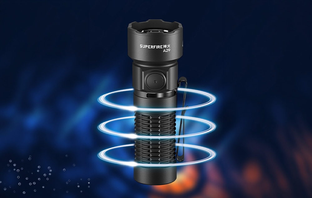 Superfire USB-C Flashlight A29 aprašymas - Prekės nuotrauka