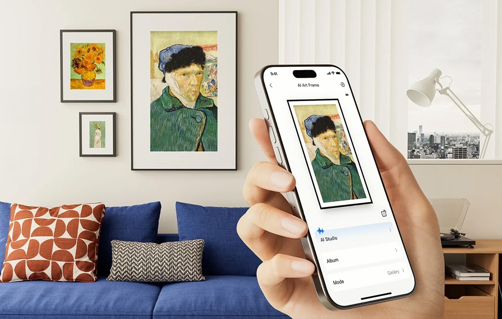 „SwitchBot AI Art Frame“ 31,5 colių skaitmeninis nuotraukų rėmelis aprašymas - Prekės nuotrauka