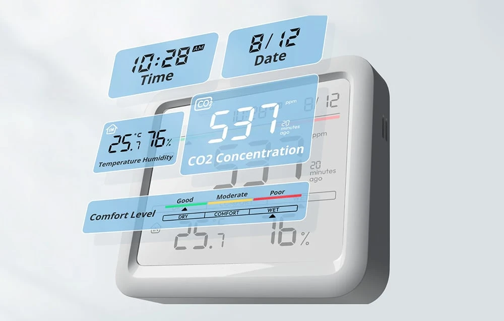 „SwitchBot Meter Pro“ CO2 termometras ir higrometras aprašymas - Prekės nuotrauka