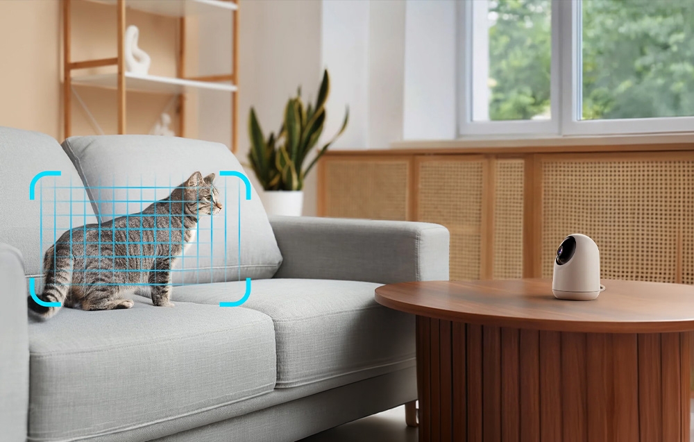 „SwitchBot Pan/Tilt Cam Plus“ 3K vidinė IP kamera aprašymas - Prekės nuotrauka „SwitchBot Pan/Tilt Cam Plus“ 3K vidinė IP kamera aprašymas - Prekės nuotrauka
