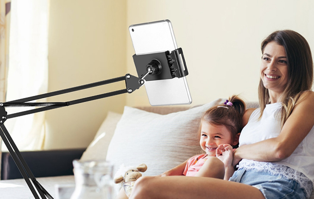 Planšetinio kompiuterio / telefono laikiklis PULUZ aprašymas - Prekės nuotrauka Planšetinio kompiuterio / telefono laikiklis PULUZ aprašymas - Prekės nuotrauka