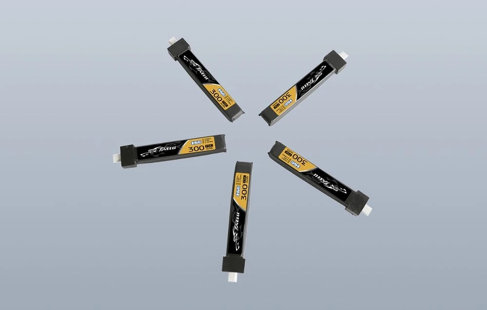 Gens Ace & Tattu Tattu LiPo 300mAh 3.8V 75C 1S1P HV BT2.0.5 battery (5pcs) aprašymas - Prekės nuotrauka Gens Ace & Tattu Tattu LiPo 300mAh 3.8V 75C 1S1P HV BT2.0.5 battery (5pcs) aprašymas - Prekės nuotrauka