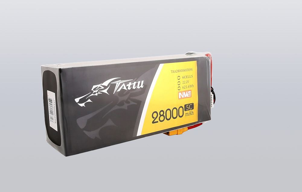 Gens Ace & Tattu Tattu NMC 28000mAh 22.2V 5C 6S1P Lipo Baterija Pack with XT90-S plug aprašymas - Prekės nuotrauka