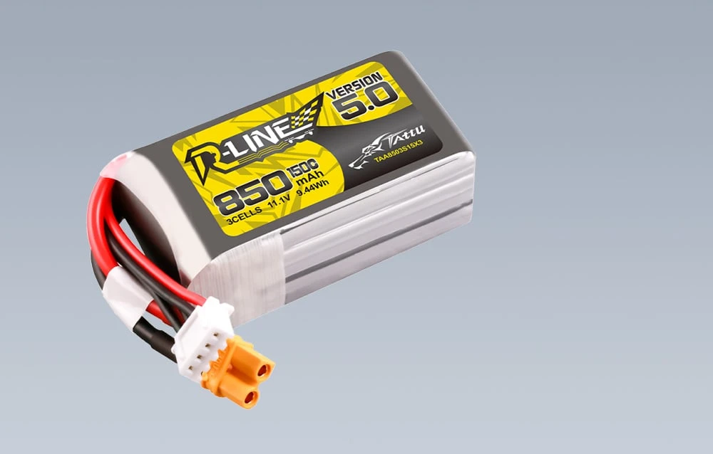 Gens Ace & Tattu Tattu R-Line versija 5.0 850mAh 3S 11.1V 150C XT30U-F aprašymas - Prekės nuotrauka