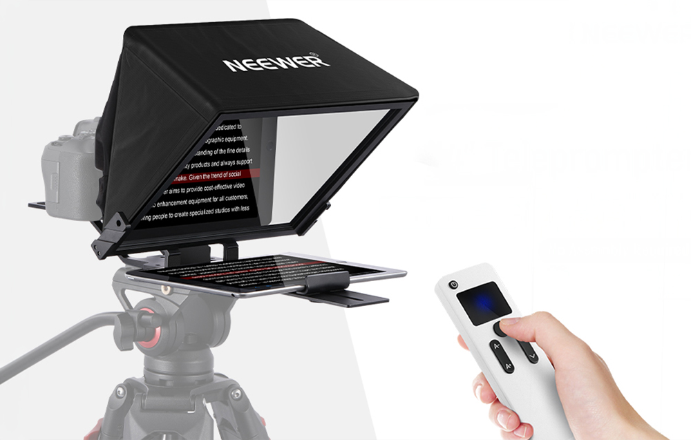 Teleprompter Neewer aprašymas - Prekės nuotrauka Teleprompter Neewer aprašymas - Prekės nuotrauka