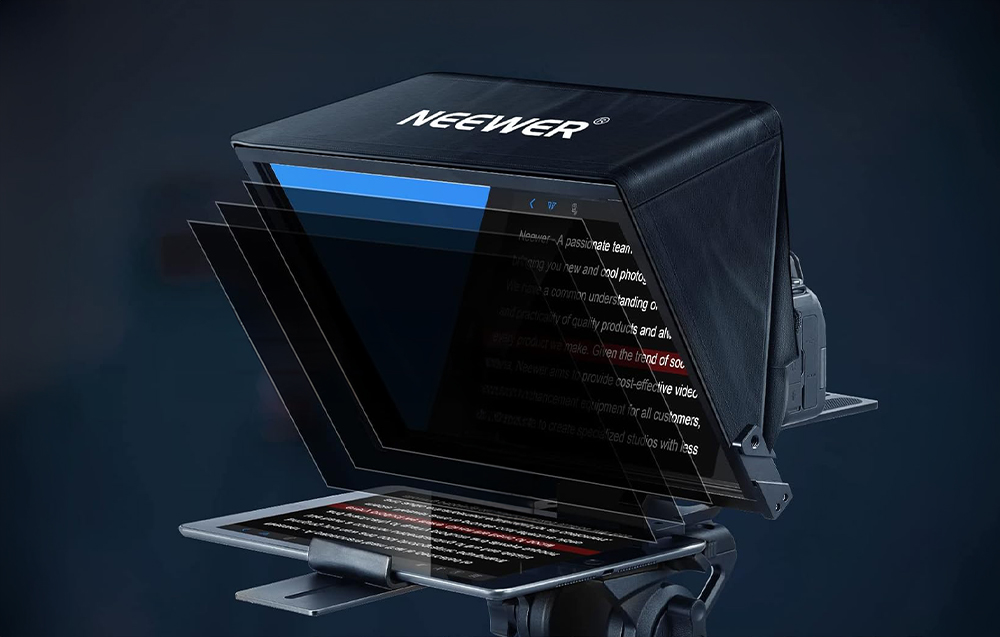 Teleprompter Neewer aprašymas - Prekės nuotrauka Teleprompter Neewer aprašymas - Prekės nuotrauka