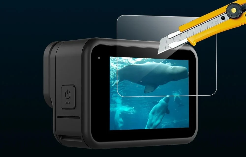 „Telesin 3-in-1“ grūdintas stiklas GoPro Hero 13 Juodas (S6-FLM-07-TGP) aprašymas - Prekės nuotrauka