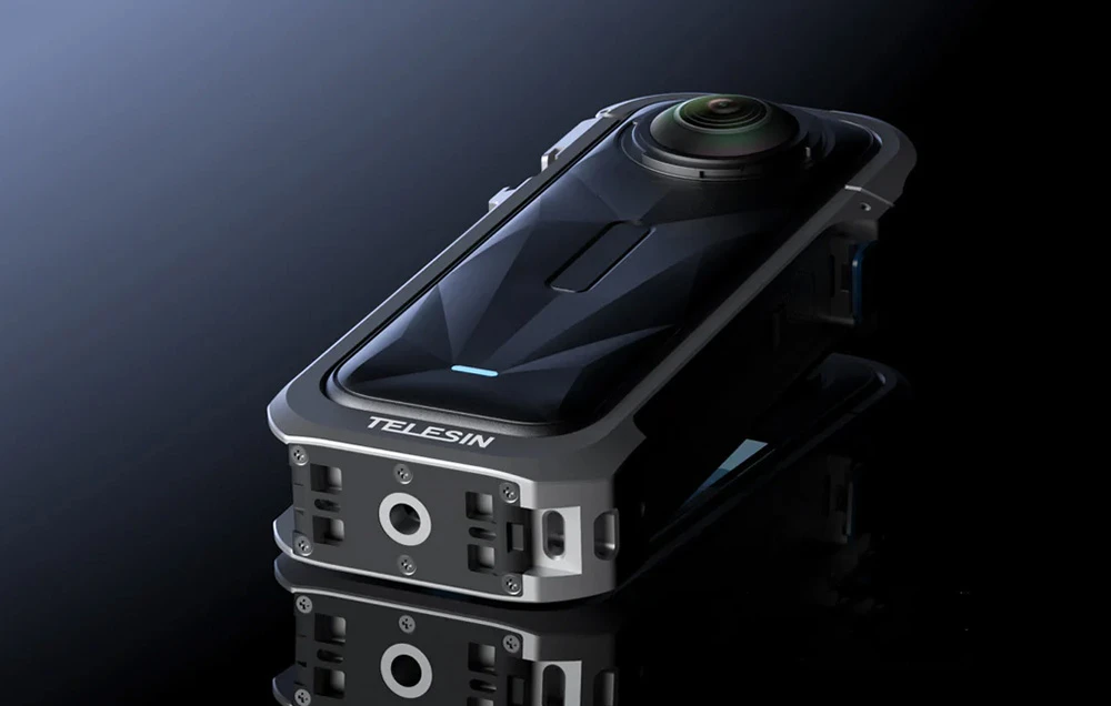 Telesin aliuminio apsauginis dėklas, skirtas „Insta360 X5“ aprašymas - Prekės nuotrauka
