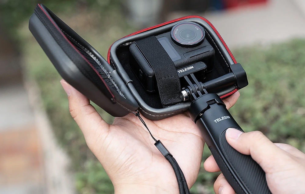 Telesin dėklas sportinėms kameroms (įskaitant Insta360 Ace Pro 2, DJI Action 5 Pro, GoPro 13) aprašymas - Prekės nuotrauka
