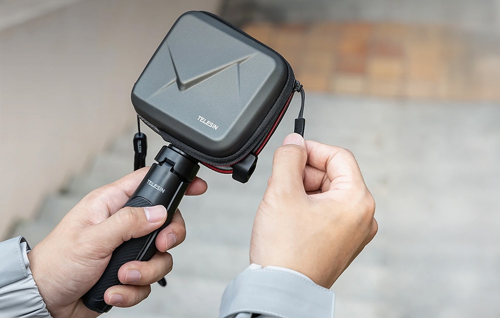 Telesin dėklas sportinėms kameroms (įskaitant Insta360 Ace Pro 2, DJI Action 5 Pro, GoPro 13) aprašymas - Prekės nuotrauka