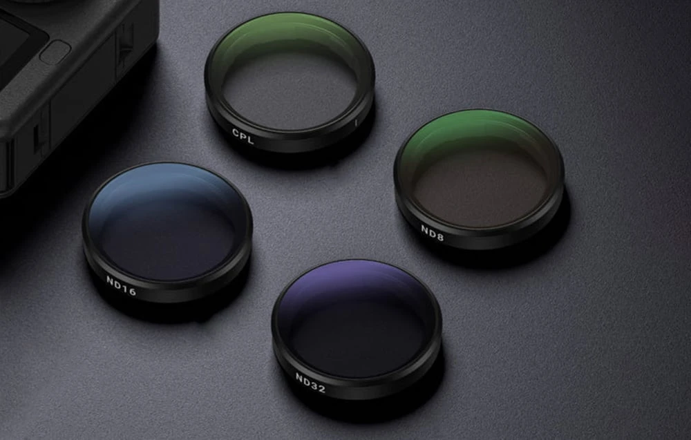 Telesin CPL/ND8/ND16/ND32 filter set for DJI Osmo Action 6 4 pcs. aprašymas - Prekės nuotrauka