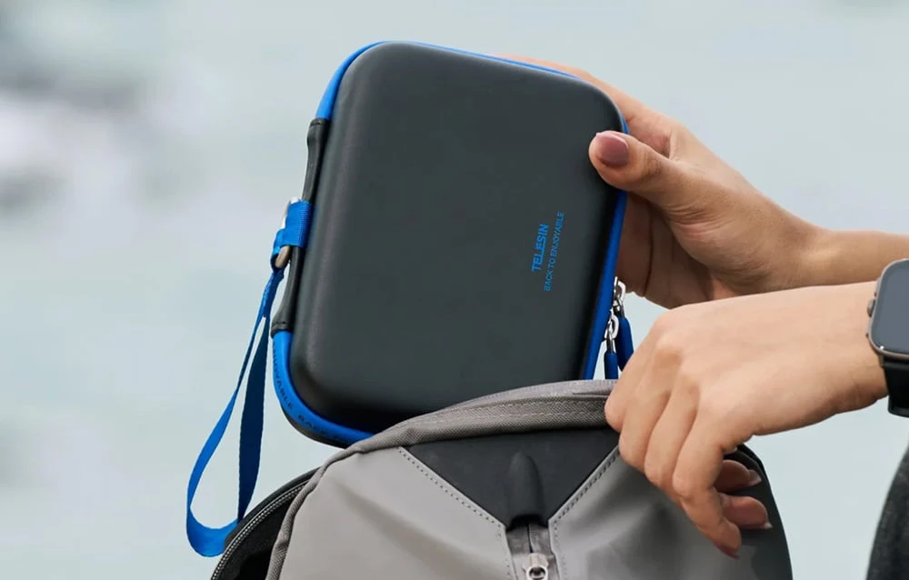 Telesin DisAdv EVA Transport Bag for DJI Osmo Action 6 Gray aprašymas - Prekės nuotrauka