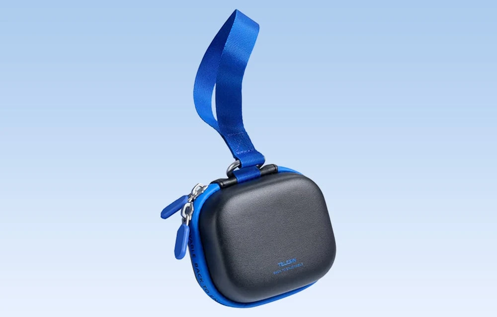 Telesin DisAdv EVA Universal Mini Transport Bag for Sports Cameras juodos spalvos/Mėlyna aprašymas - Prekės nuotrauka