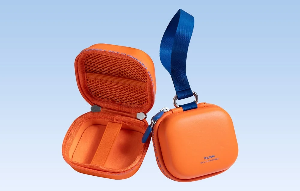 Telesin DisAdv EVA Universal Mini Transport Bag for Sports Cameras Oranžinis aprašymas - Prekės nuotrauka