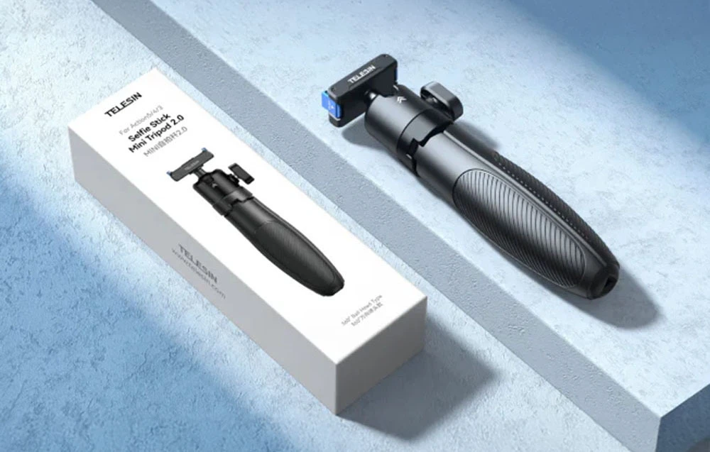 Telesin DJI Action Quick Release Selfie Stick with Tripod aprašymas - Prekės nuotrauka