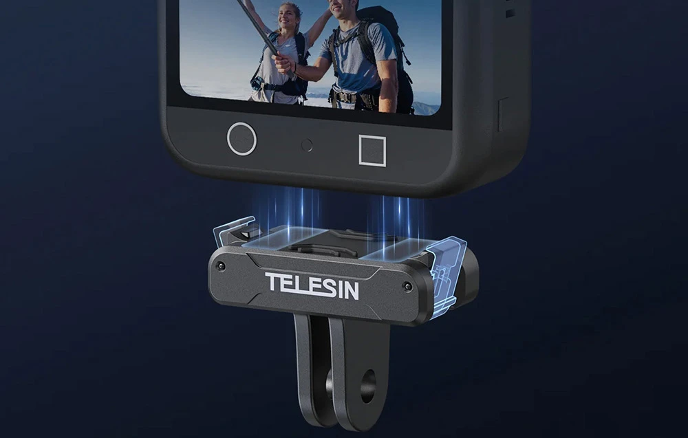 Telesin DJI Osmo 360 magnetic double mount aprašymas - Prekės nuotrauka