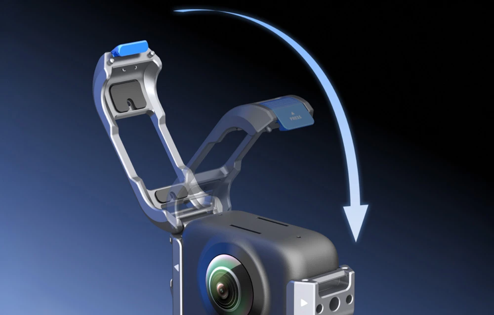 Telesin DJI Osmo 360 metal cage aprašymas - Prekės nuotrauka