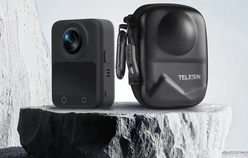 „Telesin DJI Osmo 360“ apsauginis krepšys, pilnai uždarytas aprašymas - Prekės nuotrauka