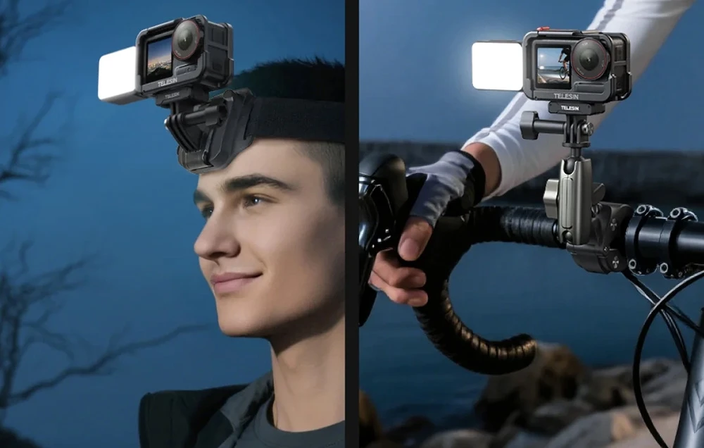 Telesin lighting / light for DJI Action 5 Pro / 4 / 3 aprašymas - Prekės nuotrauka