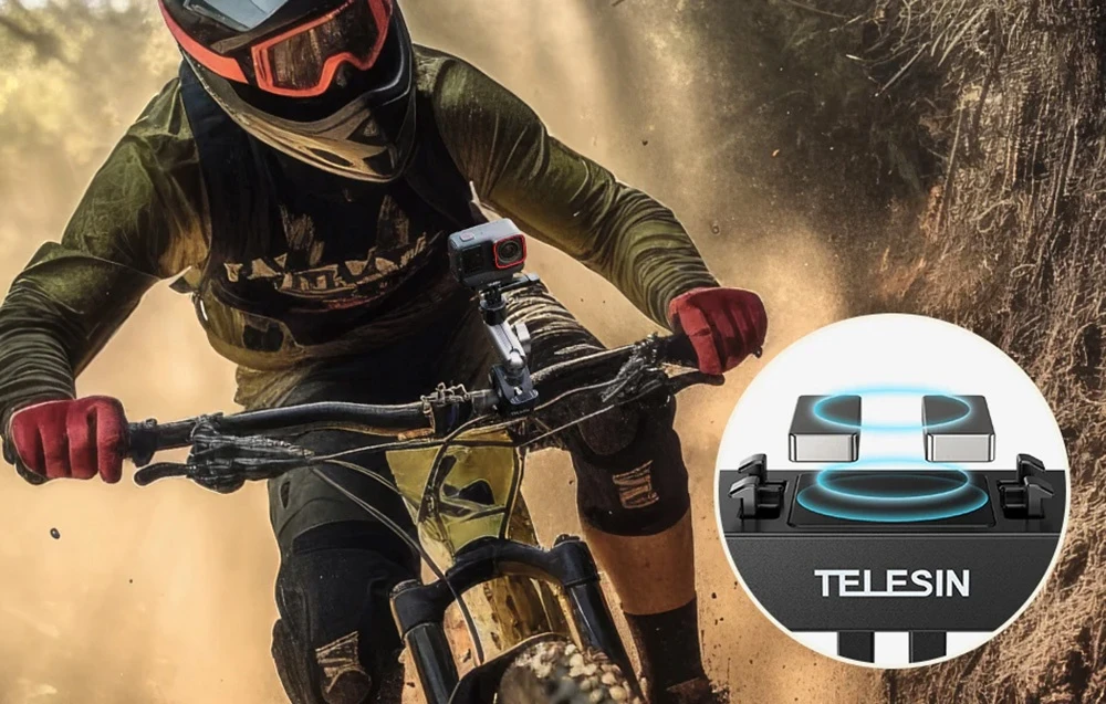 „Telesin“ magnetinis laikiklis, skirtas „Insta 360 Ace Pro 2“ / „Ace Pro“ aprašymas - Prekės nuotrauka „Telesin“ magnetinis laikiklis, skirtas „Insta 360 Ace Pro 2“ / „Ace Pro“ aprašymas - Prekės nuotrauka