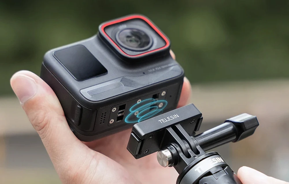 „Telesin“ magnetinis laikiklis, skirtas „Insta 360 Ace Pro 2“ / „Ace Pro“ aprašymas - Prekės nuotrauka „Telesin“ magnetinis laikiklis, skirtas „Insta 360 Ace Pro 2“ / „Ace Pro“ aprašymas - Prekės nuotrauka