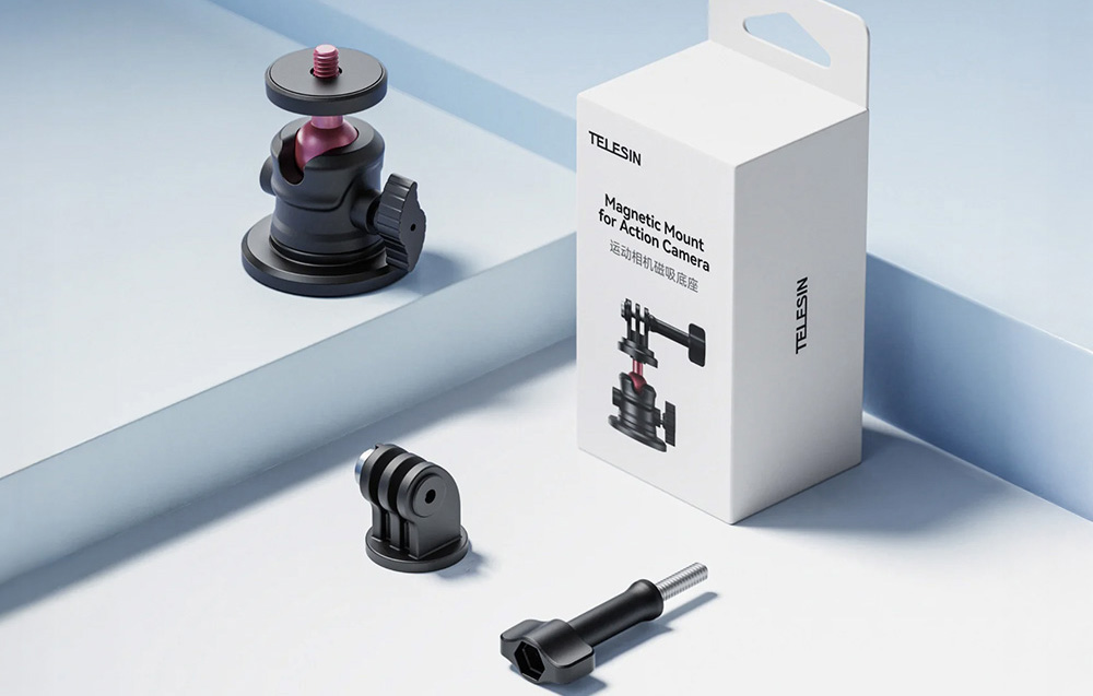 Telesin magnetic mount for sports camera aprašymas - Prekės nuotrauka