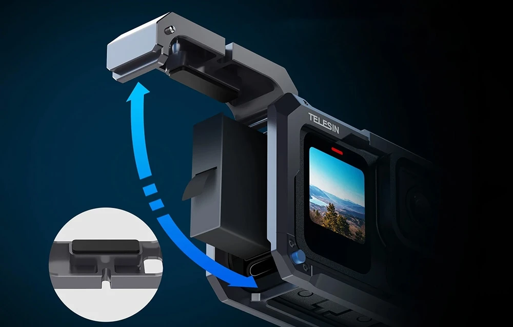 Telesin metalinis dėklas GoPro Hero 13 kamerai aprašymas - Prekės nuotrauka