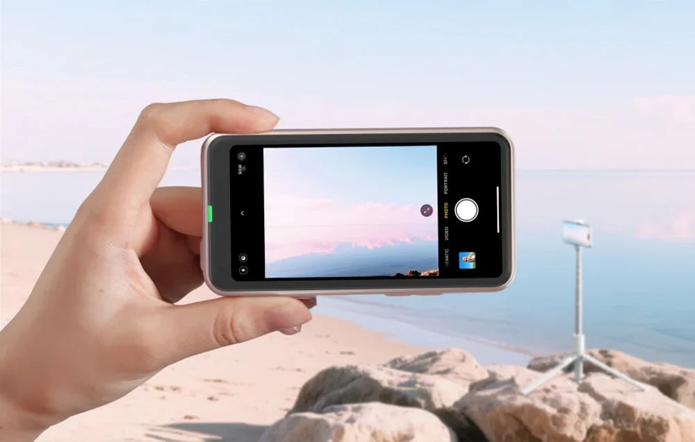 Telesin mobile additional selfie screen for iOS / Android aprašymas - Prekės nuotrauka