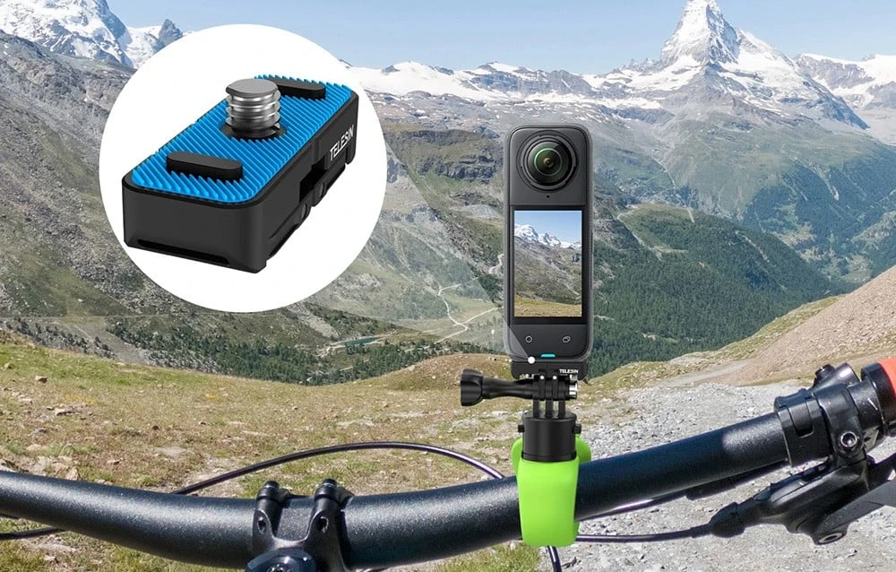 Telesin laikiklis Insta360 X4 kamerai aprašymas - Prekės nuotrauka Telesin laikiklis Insta360 X4 kamerai aprašymas - Prekės nuotrauka