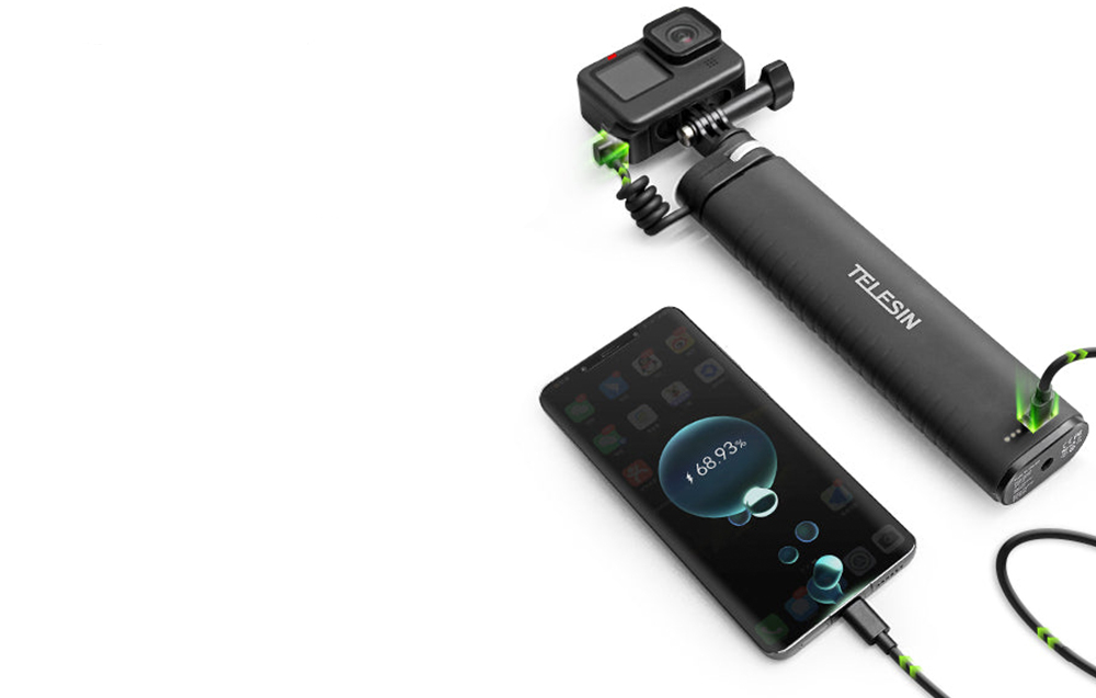„Telesin Power Grip“ asmenukių lazdelė su įkrova