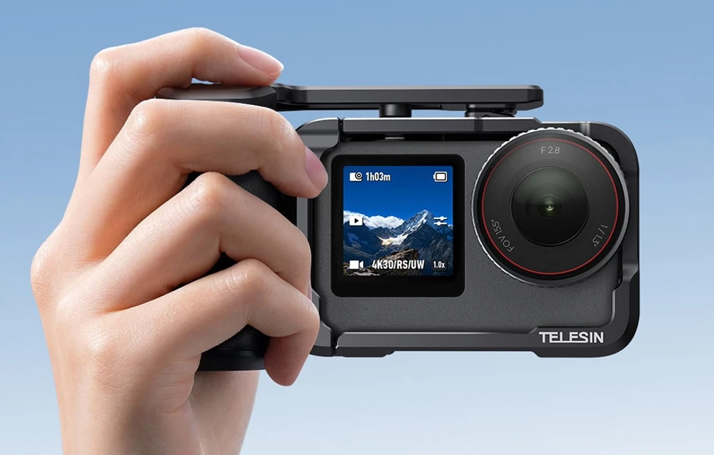 Telesin protective case with handle for DJI Osmo Action 6 aprašymas - Prekės nuotrauka